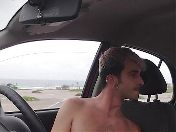 Wanking in the Parking and Cum