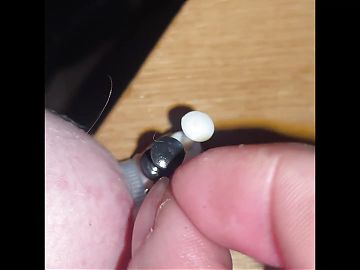 Nipple and anal torment with thumbtacks