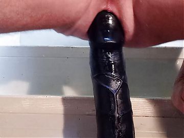 large anal dildo masturbation