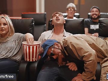 Cinema Usher Troye Dean Finds Dante and Michael Fucking In The Empty Movie Theater After The Movie Ends - Men