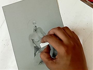 Erotic Art Of Desi Sexy Skinny Indian girl drinking piss straight from the cock Lofi ASMR