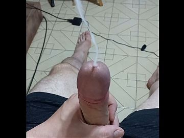 POV White Dick Jerking off Cum