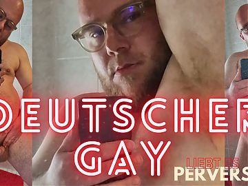 German gay pig presents himself bluntly in front of the camera - Cri33y